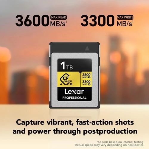 LEXAR 1TB PROFESSIONAL GOLD LCXEXP4001T- RNENG CFEXPRESS 4.0 TYPE-B KART - 5