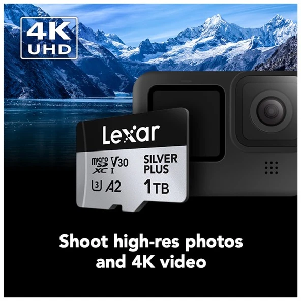 LEXAR 1TB SILVER PLUS LMSSIPL001T-BNANG MICRO-SD HAFIZA KARTI - 3