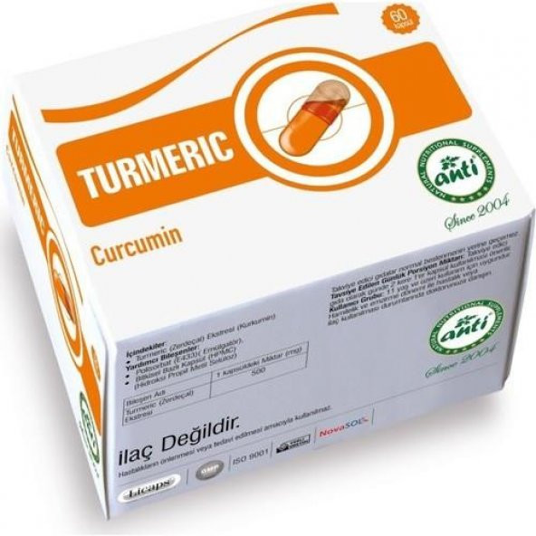 Turmeric Extract Licaps Novasol Curcumin 60 Kapsül - 1