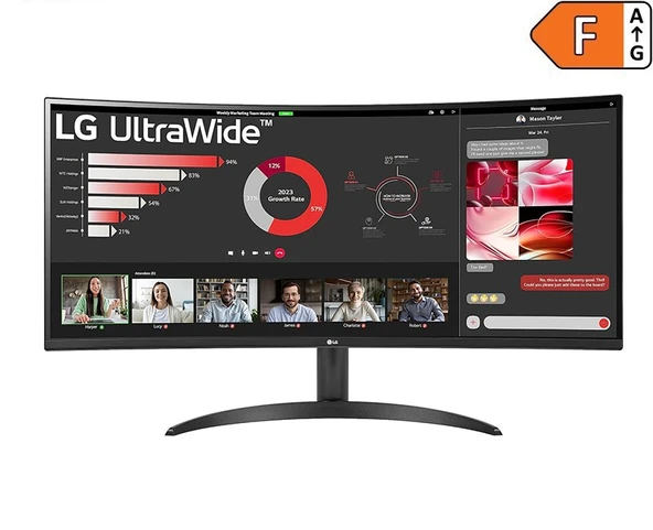 LG Ultrawide 34'' 34WR50QC-B QHD 100Hz Curved