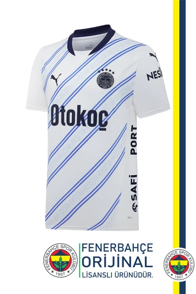 Fenerbahçe Orijinal 24/25 Beyaz Forma & Silikon Bileklik ve Uçlu Kalem Set Hediyelik Ahşap Kutulu - Resim 2