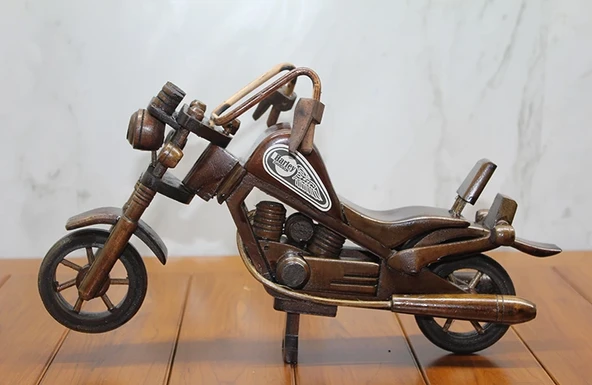 Ahşap Harley Motor Orta Boy L - 1