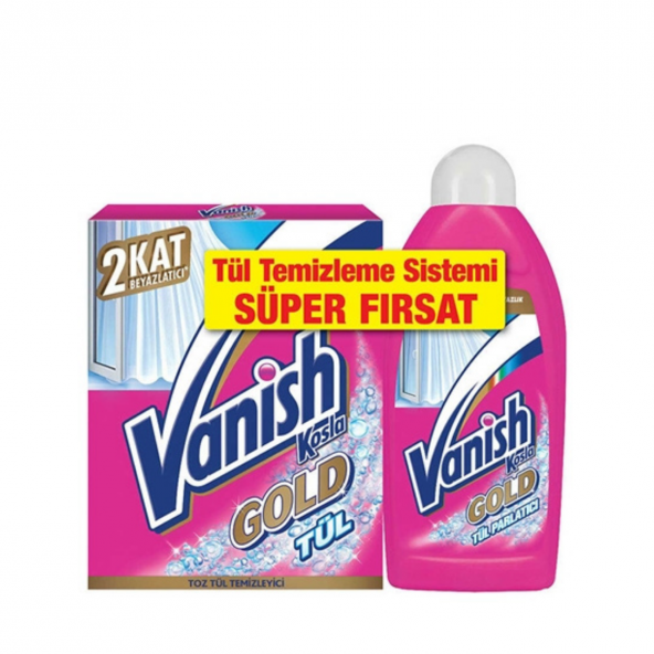 Vanish Kosla Tül Beyazlatıcı 450 G Gold + Tül Parlatıcı 450 Ml
