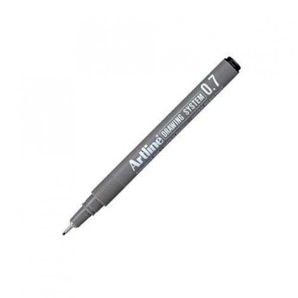 Artlıne 0.7 mm Siyah Çizim Kalemi Drawıng System 237