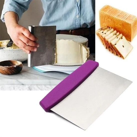 ZAYKA® Çelik Hamur Kesici Kazıyıcı Pasta Kek Dekorasyon Spatula Aleti