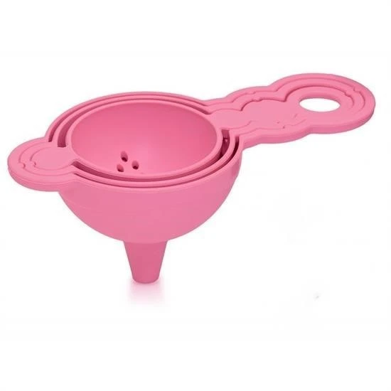 ZAYKA® Pratik Yumurta Süzgeci Mini Süzgeç Huni Seti Hepsi Bir Arada