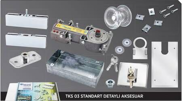 Teksan cam kapı motoru tam takım (kol,kilit,motor) - 1