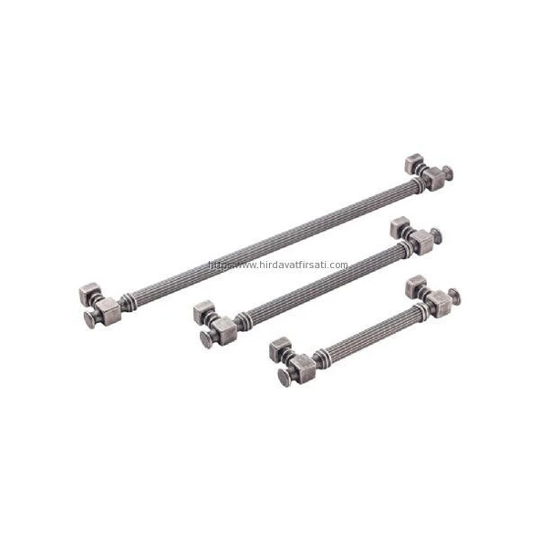 Doğanlar AL344 ekselans antik gümüş mobilya kulp kulbu 192 mm