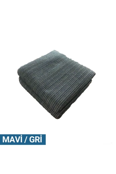 Ekstra Kalın Nefes Alabilen Zemin Halısı 250x400 cm 3,2 Kg Mavi/Gri Yatek Karavan Tekne