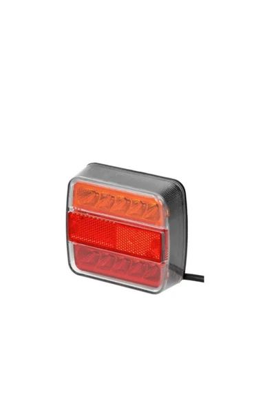 Mıknatıslı Led Römork Stop Lambası Seti 7 Pin Soketli 12v Yatek Karavan Tekne - Resim 3