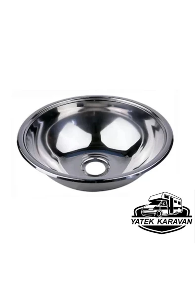 Tekne - Karavan için Evye Lavabo, Krom, 26cm Yatek Karavan