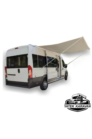 Karavan Tentesi 2.50 Mt Manuel Tente 2.40 Açılır Yatek Karavan