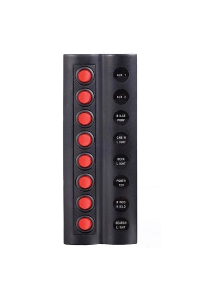 8'li Swıtch Panel Tekne, Yat Ve Karavan - Resim 2