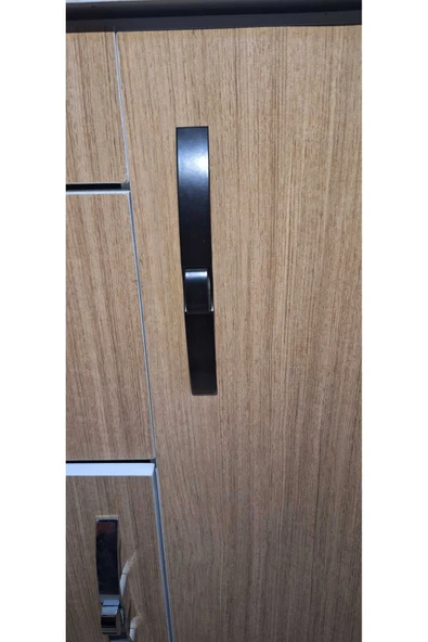 Basçek Kulp Dolap Kilidi Siyah Mat Yatek Karavan Tekne - 4