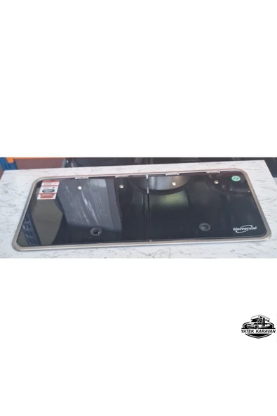 üniversal ikili çift cam kapaklı kombinasyon ocak evyeli 78x36 Yatek Karavan Tekne - 4