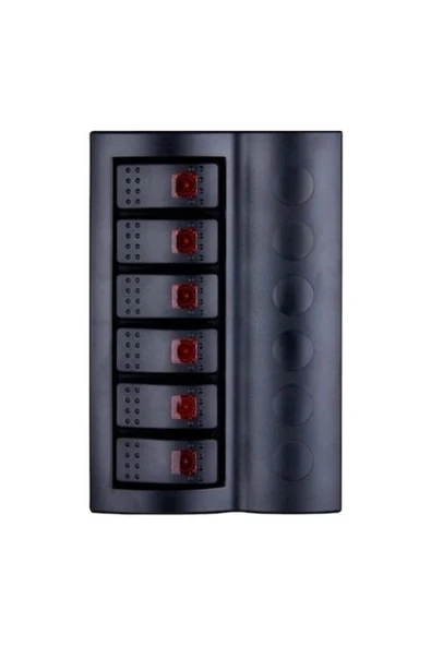 6'lı Swıtch Panel Bs6 Otomatik Sigortalı Ve Işıklı !
