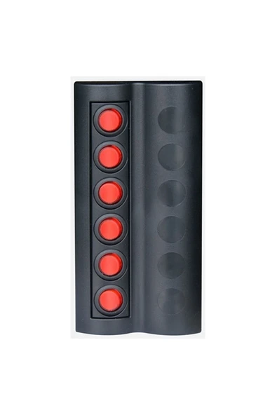 Marin Sigortalı Switch Panel 6 Lı Kırmızı Butonlu Yatek Karavan Tekne Uyumlu