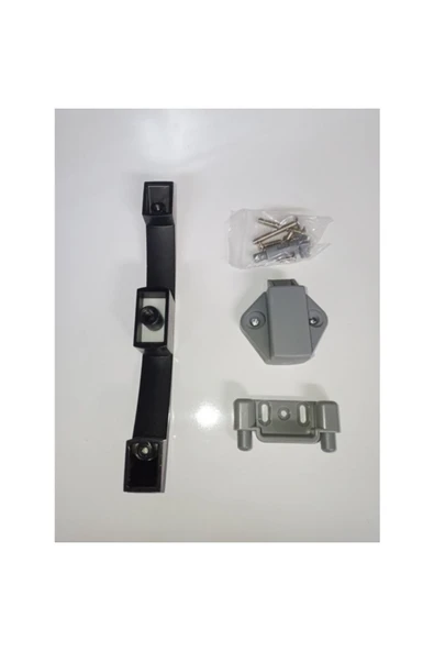 Basçek Kulp Dolap Kilidi Siyah Mat 10 ADET Yatek Karavan Tekne - 3