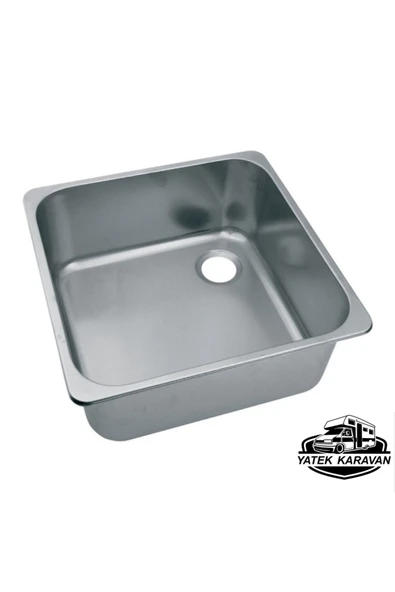 Paslanmaz Kare Evye 32.5 X 35.5 X 15 Yatek Karavan Tekne