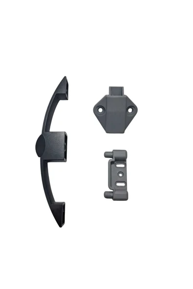 Basçek Kulp Dolap Kilidi Siyah Mat Yatek Karavan Tekne