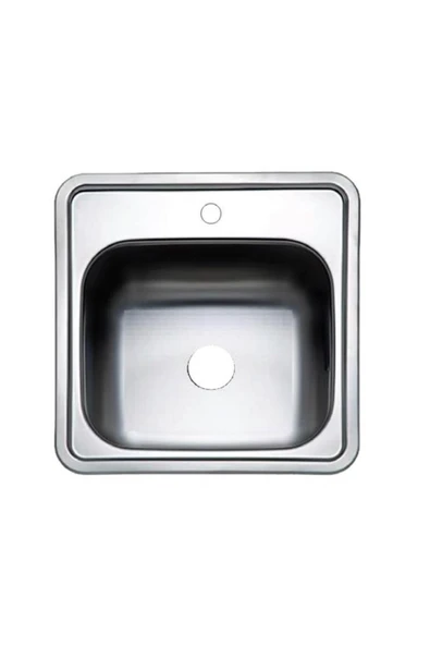 Krom Kare Evye, Musluk Delikli 38x38 Cm - Resim 2