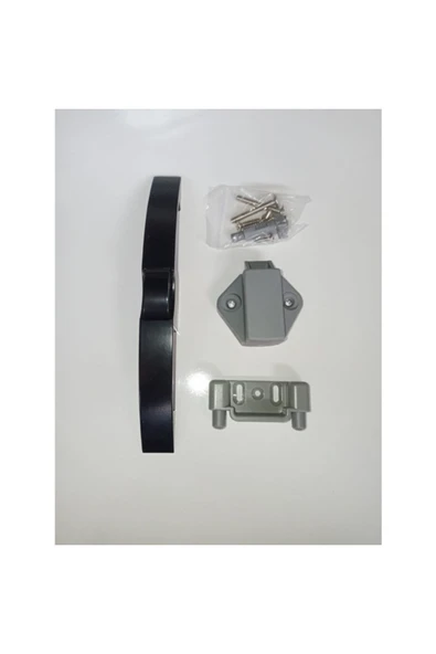 Basçek Kulp Dolap Kilidi Siyah Mat 10 ADET Yatek Karavan Tekne