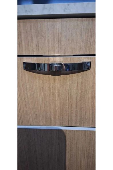 Basçek Kulp Dolap Kilidi Parlak Yatek Karavan Tekne - 3