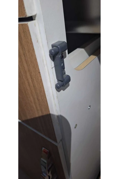 Basçek Kulp Dolap Kilidi Parlak Yatek Karavan Tekne - 4