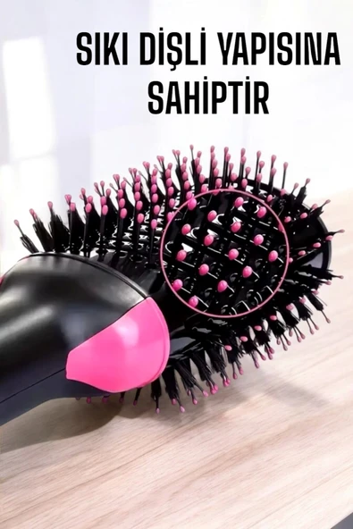 Fön Tarak Elektriklenmeyi Önleyen ve Parlaklık Veren Saç Şekillendirici - Resim 2