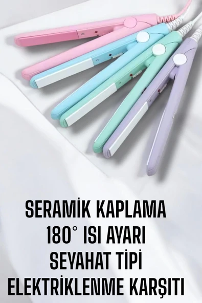 Kompakt ve Hafif: Elektriklenme Karşıtı Mini Saç Düzleştirici - 5