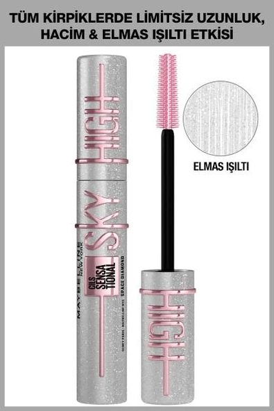 Maybelline New York Space Diamond Elmas Işıltılı Maskara