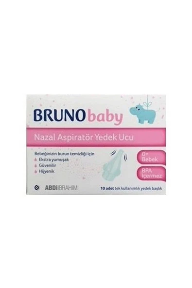Bruno Baby Nazal Aspiratör Yedek Ucu 10'Lu