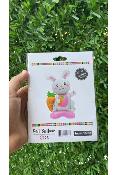 Ayaklı tavşan folyo balon