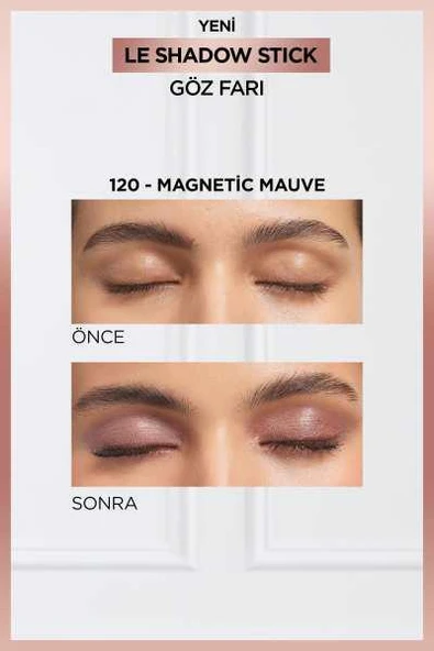 L'Oréal Paris Le Shadow Stick Göz Farı - 120 Magnetic Mauve - 3