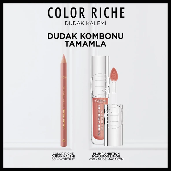 L'Oréal Paris Color Riche Dudak Kalemi - 601 Worth It - 4
