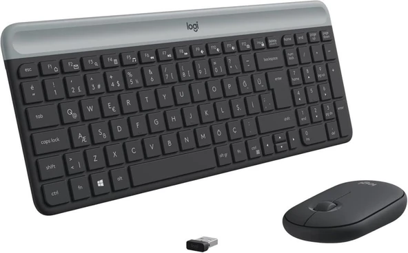 Logitech MK470 Siyah Kablosuz Klavye Mouse Seti - Teşhir