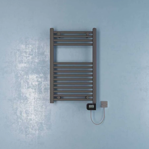 Bella Elektrikli Havlupan G:50 Cm Y:80 Cm Eht-lc Elektronik Termostat Antrasit