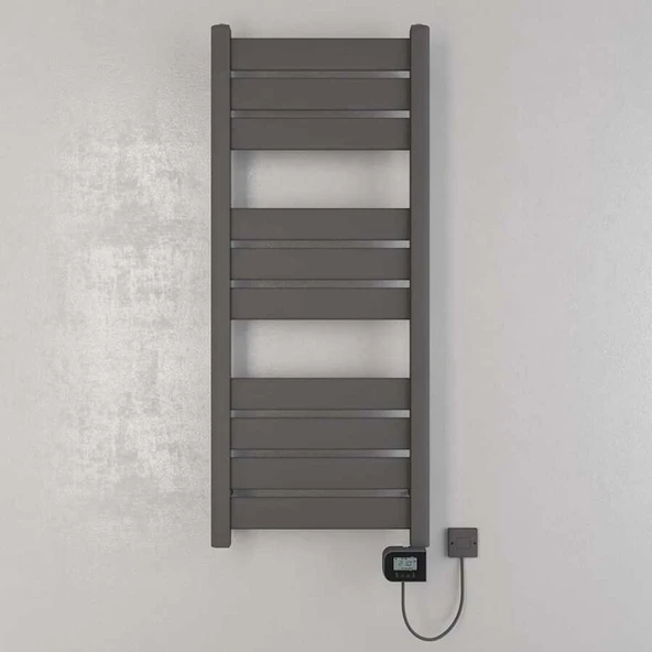 Nolana Elektrikli Havlupan G:50 Cm Y:120 Cm Eht-lc Elektronik Termostat Antrasit - 1