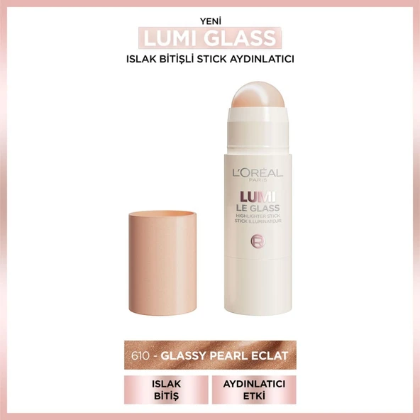 L'Oréal Paris Lumi Glass Islak Bitişli Stick Aydınlatıcı - 610 Glassy Pearl Eclat