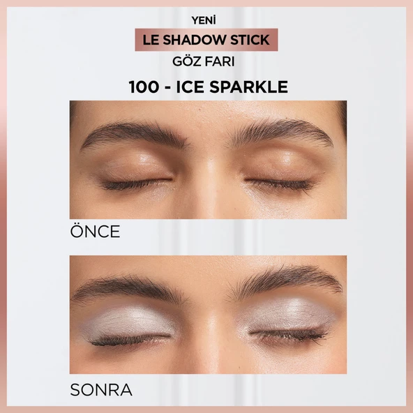 L'Oréal Paris Le Shadow Stick Göz Farı - 100 Ice Sparkle - 2