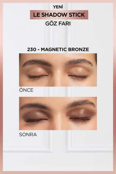L'Oréal Paris Le Shadow Stick Göz Farı - 230 Magnetic Bronze - 3