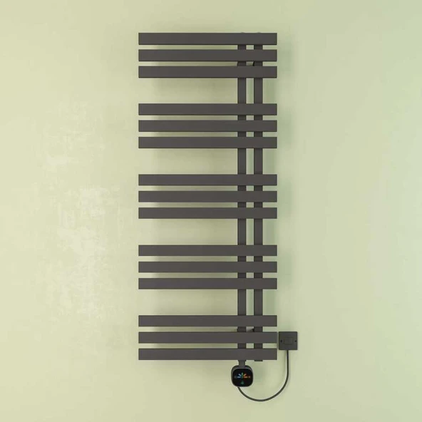 Erica Elektrikli Havlupan G:50 Cm Y:120 Cm Eht-ac Elektronik Termostat Antrasit