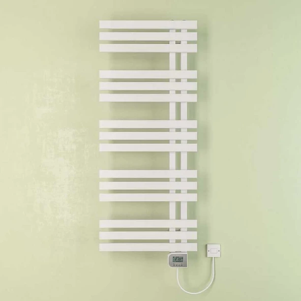 Erica Elektrikli Havlupan G:50 Cm Y:120 Cm Eht-lc Elektronik Termostat Beyaz