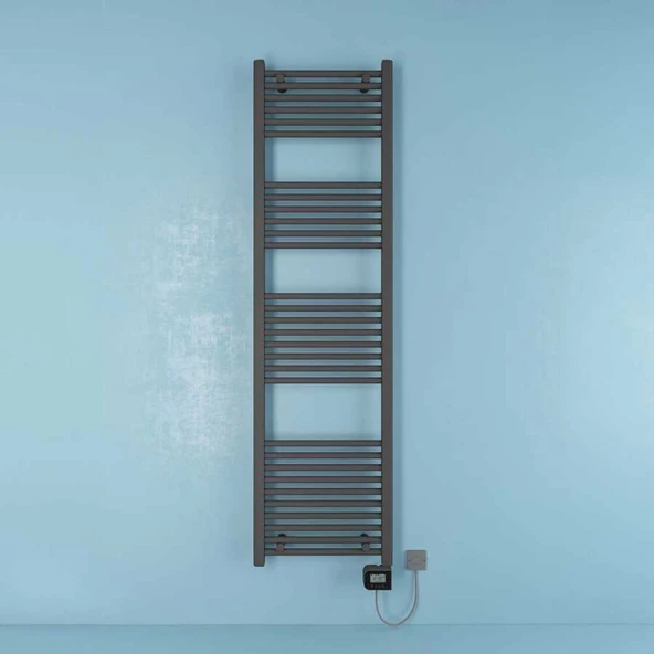 Bella Elektrikli Havlupan G:50 Cm Y:180 Cm Eht-lc Elektronik Termostat Antrasit