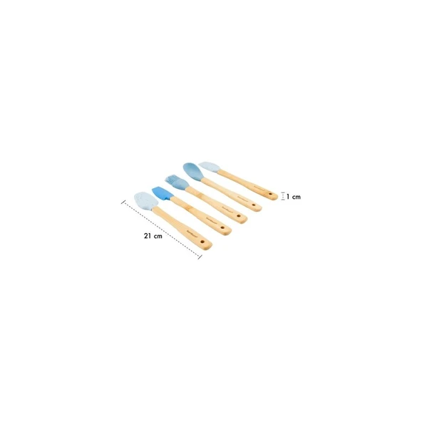 BAMBUM ZOLLY - 5’Lİ SPATULA SETİ MAVİ - 4