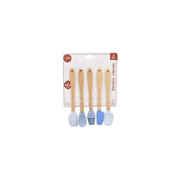 BAMBUM ZOLLY - 5’Lİ SPATULA SETİ MAVİ - 5