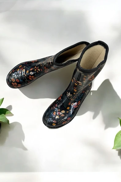 Casso Asla Su Geçirmez Kaymaz Taban İçi Sıcak Polar Yağmur Kar Çizmesi - 5