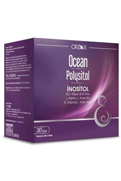 Ocean Polysitol İnositol İçeren Takviye Edici Gıda 30 Saşe