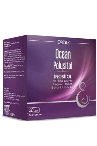 Orzax Ocean Polysitol Takviye Edici Gıda 30 Saşe - Folik Asit 400 ?g