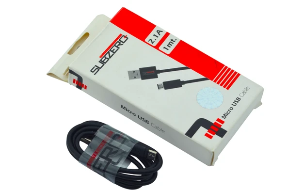 Subzero 2.1A 1 metre Micro USB Data Şarj Kablosu - 2